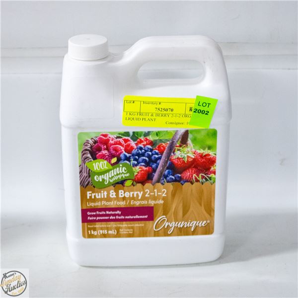 1 KG FRUIT & BERRY 2-1-2 ORGANIC LIQUID PLANT