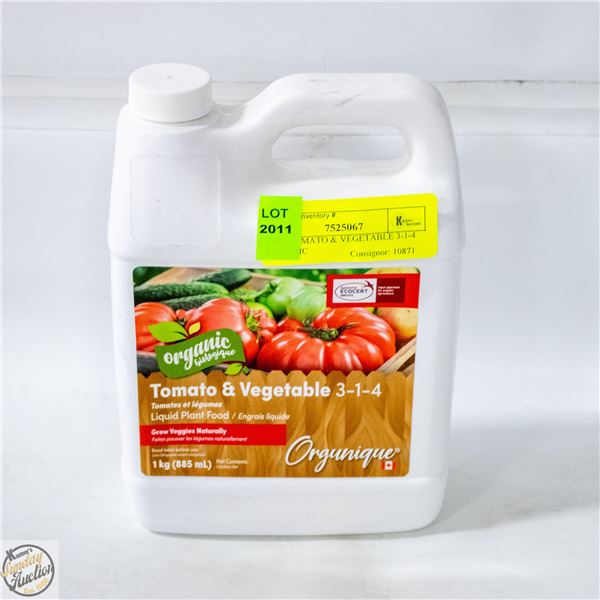 1 KG TOMATO & VEGETABLE 3-1-4 ORGANIC