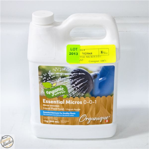 1 KG ESSENTIAL MICROS 0-0-1 LIQUID PLANT