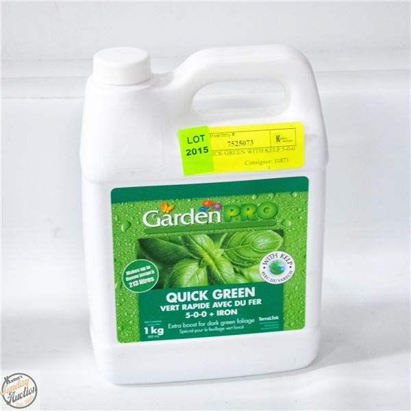 1 KG QUICK GREEN WITH KELP 5-0-0 + IRON