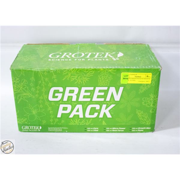GROTEK GREEN PACK NUTRIENTS 500 ML X CORE,