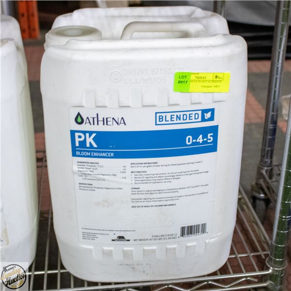 18.92 L ATHENA PLANT NUTRIENTS PK 0-4-5