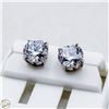 Image 1 : NEW SILVER PLATED ROUND STUD EARRINGS