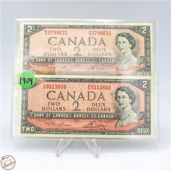 CANADIAN 4X$1 UNCIRULATED BANK NOTES