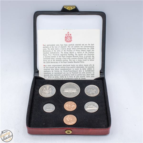 1973 MOUNTIE 25-CENT DOUBLE PENNY MINT SET