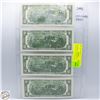 Image 2 : USA 4X$2 UNCIRCULATED SEQUENTIAL NOTES