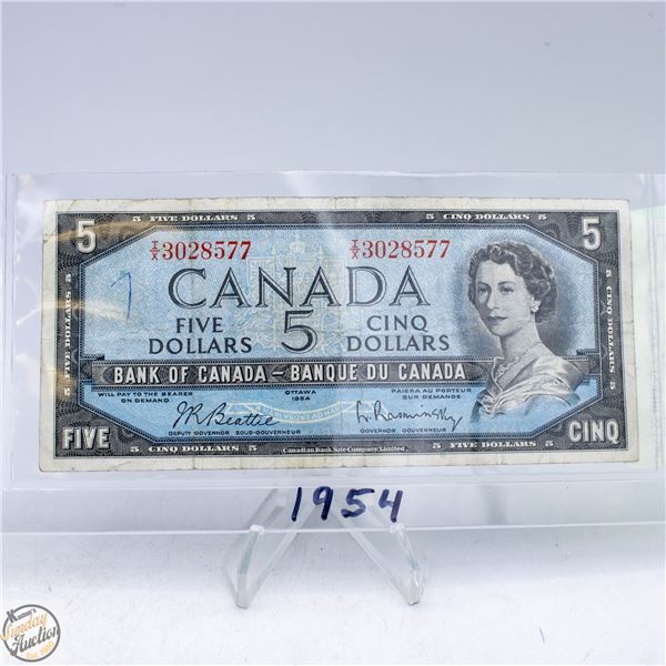1954 $5 BILL SE#   TX2038577