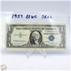 Image 1 : USA 1957 RED SEAL $1 BILL