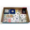Image 1 : BOX ASSORTED PAPER MONEY AND COINS