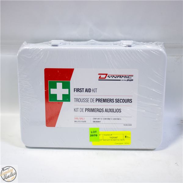 SEALED FIRST AID KIT IN METAL BOX