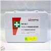 Image 1 : SEALED FIRST AID KIT IN METAL BOX