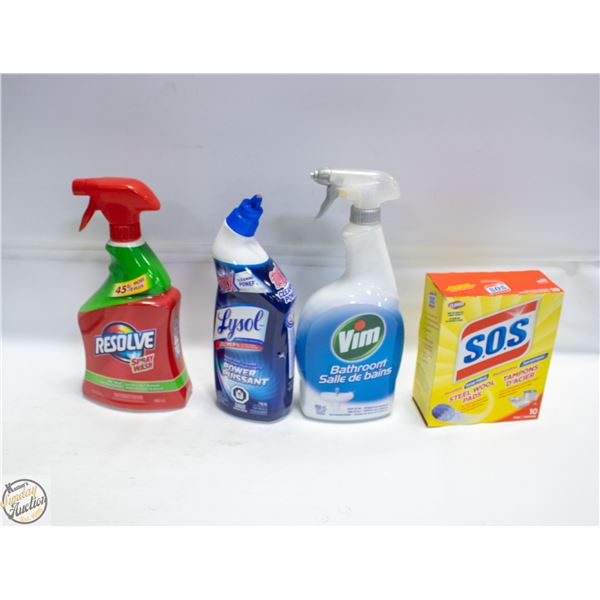 LOT OF HOUSEHOLD CLEANERS