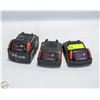Image 1 : 3 MILWAUKEE 18V BATTERIES