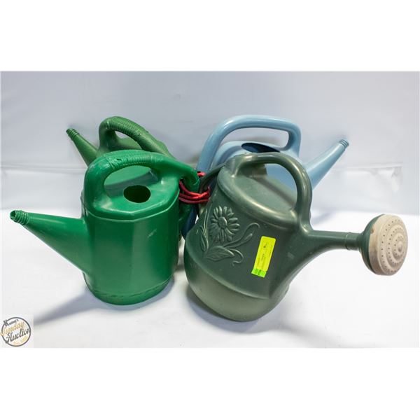 4 WATERING CANS