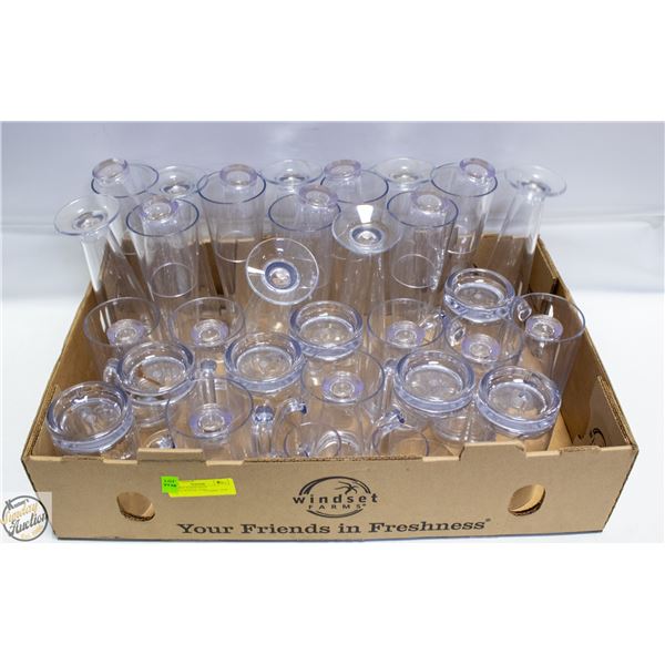 40PC HOT TUB PLASTIC MUGS, COCKTAIL, AND