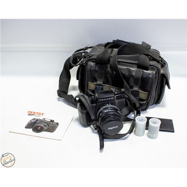 VINTAGE PENTAX SF10 CAMERA WITH MANUAL + MORE