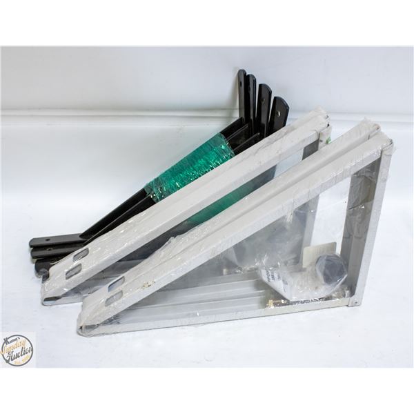BOX W/ 8 NEW 12" BRACKET SUPPORTS