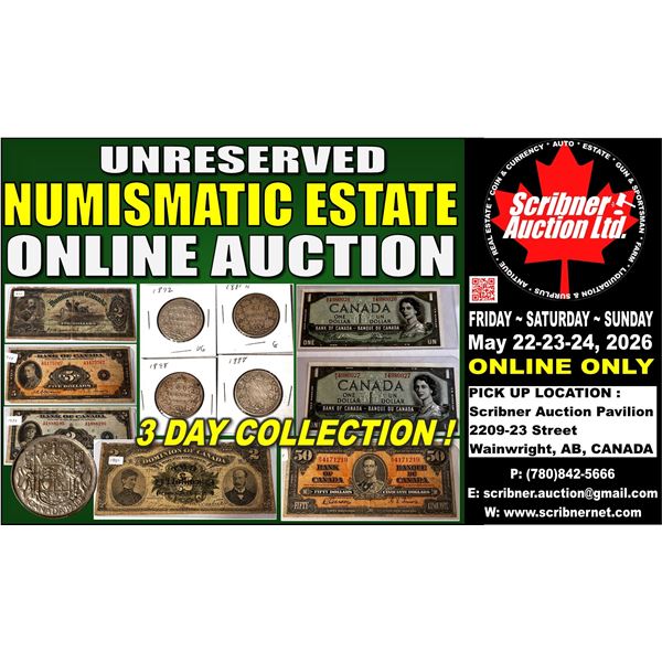 MAY 22-23-24 : 2026 COIN & CURRENCY ESTATE AUCTION