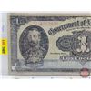 Image 2 : Government of Newfoundland $1 Bill : Treasury Note of 1920 : Renouf/Brownrigg #A083946 (Note: Hole P