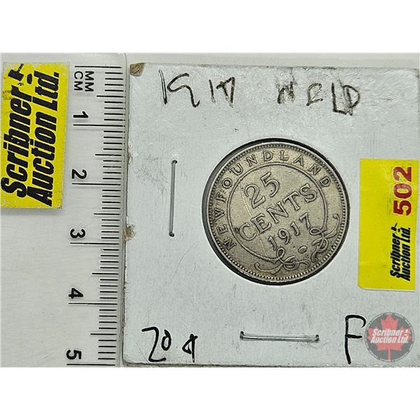 Newfoundland Twenty Five Cent 1917C
