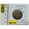 Image 1 : Lower Canada 1820 Half Penny : Bust & Harp