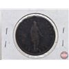 Image 3 : Province of Canada 1852 Half Penny Quebec Bank Token : Un Sou