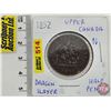 Image 1 : Bank of Upper Canada 1852 Half Penny Bank Token