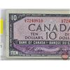 Image 3 : Canada $10 Bill 1954DF "Devil's Face" : Beattie/Coyne #GD7249810