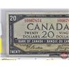 Image 3 : Canada $20 Bill 1954DF "Devil's Face" : Beattie/Coyne #EE0967854
