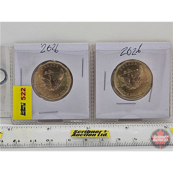 RCM Canada : 2026 Lucky Loonie (2) : Collector’s Edition Non-Circulation Coin : King Charle