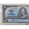 Image 2 : Bank of Canada $5 Bill 1937 : Gordon/Towers #WC6040203