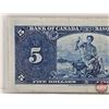 Image 5 : Bank of Canada $5 Bill 1937 : Gordon/Towers #WC6040203