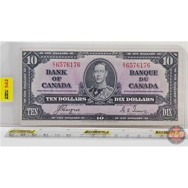 Bank of Canada $10 Bill 1937 : Coyne/Towers #ET6576176