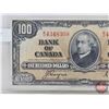 Image 2 : Bank of Canada $100 Bill 1937 : Coyne/Towers #BJ4348309