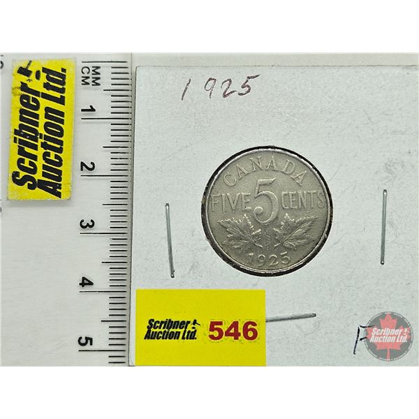 Canada Five Cent 1925