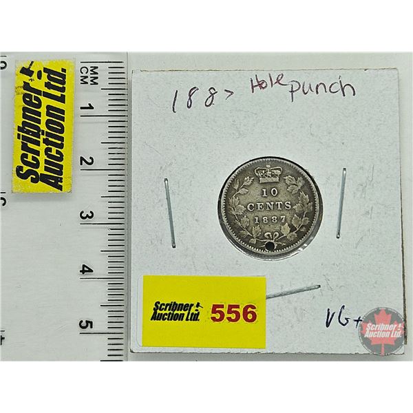 Canada Ten Cent 1887 (Hole)