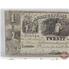 Image 2 : Upper Canada $4 Bill 1835 Agricultural Bank "Twenty Shillings" : No. 930