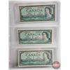 Image 4 : Canada $1 Bills 1954 (9 Consecutive) : Bouey/Rasminsky #JF5988732-740