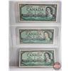 Image 6 : Canada $1 Bills 1954 (9 Consecutive) : Bouey/Rasminsky #JF5988732-740
