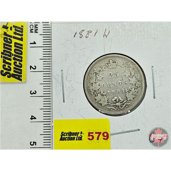 Canada Twenty Five Cent 1881H