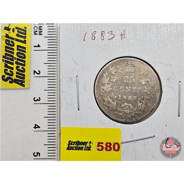Canada Twenty Five Cent 1883H