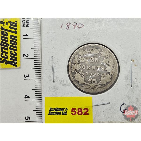 Canada Twenty Five Cent 1890H