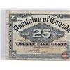 Image 2 : Dominion of Canada Twenty Five Cent 1900 "Shinplaster" : Boville