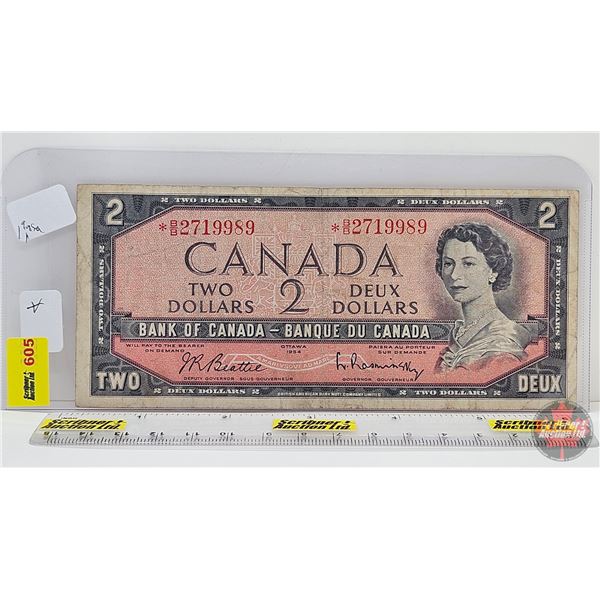 Canada $2 Bill 1954 *Replacement : Beattie/Rasminsky # *BB2719989