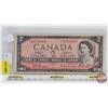 Image 1 : Canada $2 Bill 1954 *Replacement : Beattie/Rasminsky # *BB2719989
