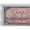 Image 2 : Canada $2 Bill 1954 *Replacement : Beattie/Rasminsky # *BB2719989
