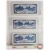 Image 5 : Canada $5 Bills 1954 (3 Consecutive) : Bouey/Rasminsky #SX3142853-854-855