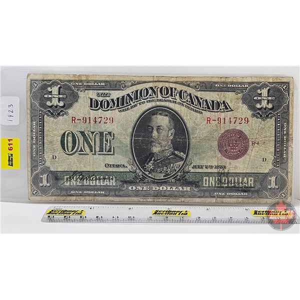 Dominion of Canada $1 Bill 1923 "Bronze Seal" : McCavour/Saunders #R-914729