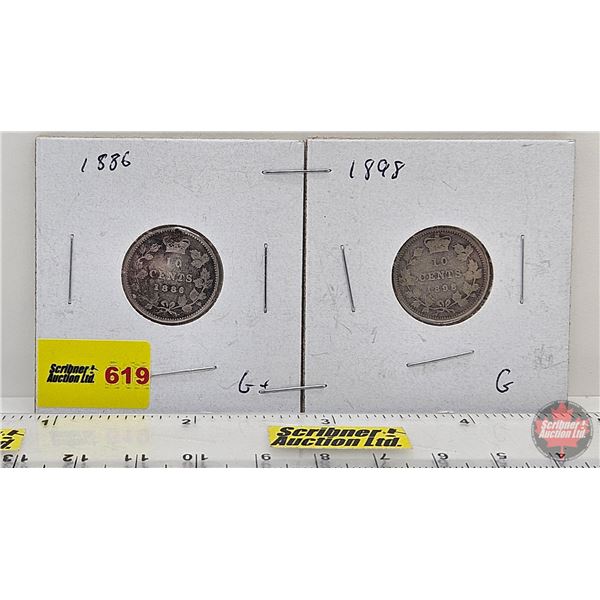 Canada Ten Cent (2) : 1886; 1898