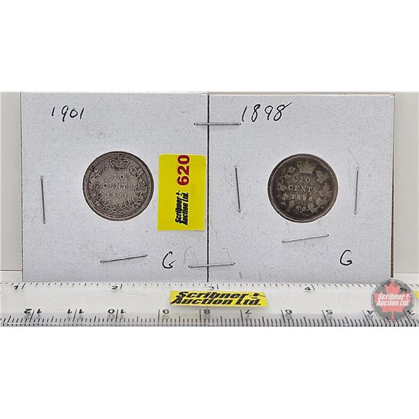 Canada Ten Cent (2) : 1898; 1901
